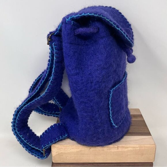 Wool Handmade Mini Backpack - Picture 7 of 9